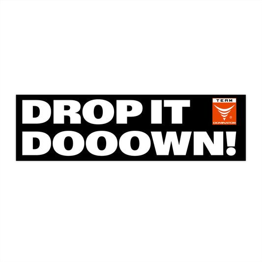 DROP IT DOWN! BUMPER STICKER - Never Stop Chasing
