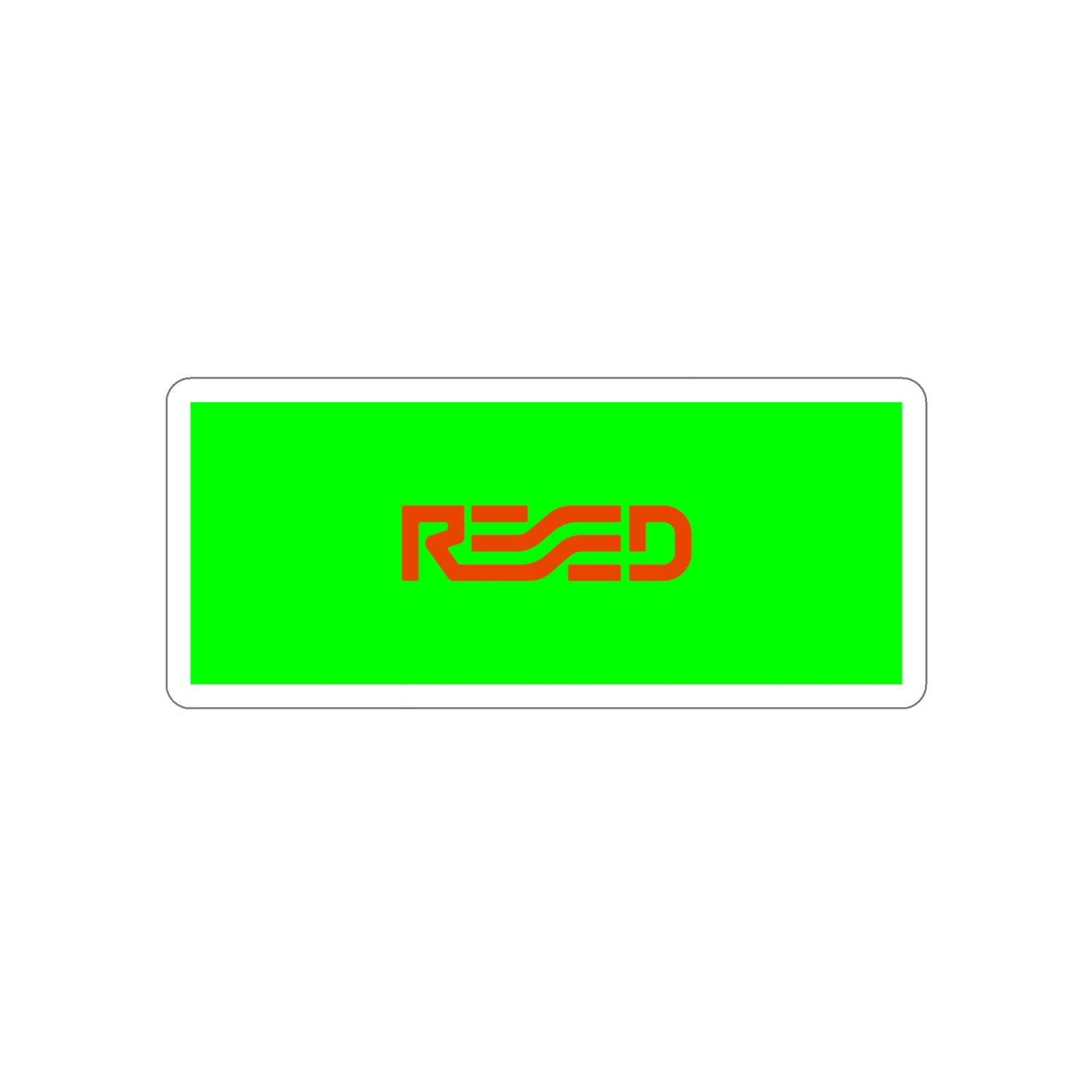 REED LOGO GREEN/RED STICKER - Never Stop Chasing
